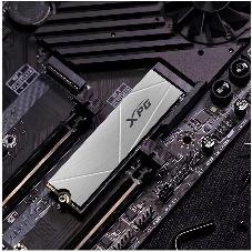Накопитель SSD ADATA XPG GAMMIX S60, 512Gb, PCIe 4.0 x4, M.2 2280, NVMe, R/W 4700/1700, с радиатором