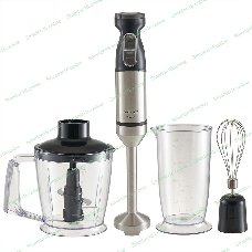 Блендер погружной Delta Lux DE-7011B черный 1500 Вт, ТУРБО, измельчитель, стакан, венчик (8)