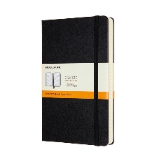 Блокнот Moleskine CLASSIC QP060 Large 130х210 мм, 240 страниц, линейка, твердая обложка, черный