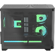 Компьютерный корпус AeroCool/Formula Crystal U2M Floe черный без БП mATX 1xUSB 3.0 1xUSB3.1 audio bott PSU