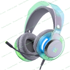 Гарнитура Defender Glitch белый, проводная, подсветка