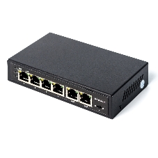 Коммутатор IPTRONIC PS3-E6P4H, 4×100 Мбит/с PoE + 2×100 Мбит/с, неуправляемый