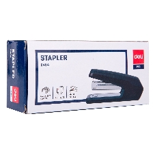 Степлер настольный Deli E0464BLACK Exceed 24/6 26/6 (25 листов) черный, 100 скоб, металл/пластик закрытый/открытый, коробка