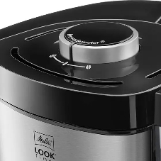Кофеварка капельная Melitta Look V Therm Timer Black Filter черный/нержавеющая сталь, исп. кофе - молотый, 1.25 л, 1000 Вт