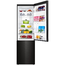 Холодильник Haier C4F740CBXGU1 черный двухкамерный 286/115л морозилка снизу, No Frost