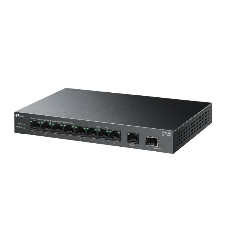 Коммутатор настольный TP-Link LS1210GP с 9 гигабитными портами (8 портов PoE+) и портом SFP