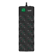 Сетевой фильтр SVEN SF-10E-16 5,0 м (10 розеток) черный