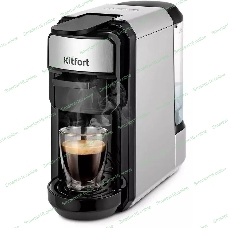 Кофеварка Kitfort КТ-7192 1450Вт серебристый/черный