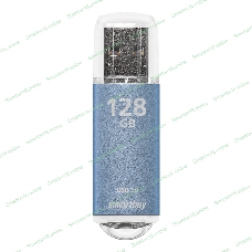 Флешка USB Smartbuy V-Cut Blue (SB128GbVC-B3), 128Gb, USB 3.0/3.1, R/W 75/30, голубой