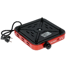 Плита настольная электрическая Centek CT-1508 красный, 1 кВт, ТЭН, конфорки - 1, эмаль, поворотные переключатели