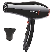Фен SAKURA SA-4047BK Professional черный/розовое золото, 2000 Вт