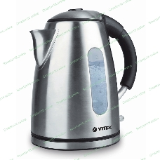 Чайник Vitek VT-7030 ST стальной, 2200 Вт, 1,7 л