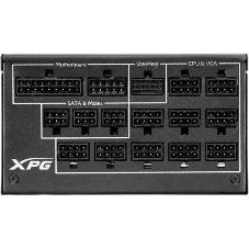 Блок питания ADATA XPG CYBERCORE II 1000W (CYBERCOREII1000P-BKCEU), 1000Вт, 80 PLUS Platinum, 120мм, модульный, черный