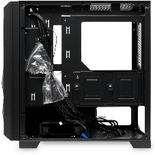 Компьютерный корпус без блока питания HSPD M340, Mesh Mid Tower, черный, TG, 0.5 SPCC, no fans, mATX, mITX, 165/350/200мм, 2x2.5