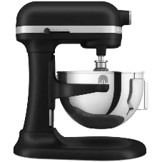 Миксер KitchenAid 5KSM55SXXEBM черный, стационарный, 375 Вт, 5.2 л, 11 скоростей