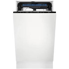 Встраиваемая посудомоечная машина Electrolux KEMC3211L, белый, 44.6 см, 10 компл., 44 дБ, класс E