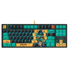 Клавиатура A4Tech Bloody AT87 Renegade проводная USB черный/зеленый