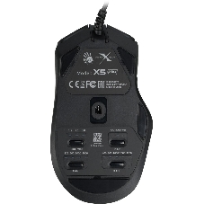 Мышь проводная A4Tech Bloody X5 Pro черный, 16000 dpi, USB, кнопки - 9