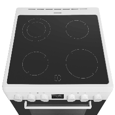 Плита электрическая Maunfeld MEC67CW08TD белый, конфорок 4 шт, духовка 59 л, 60 см x 85 см x 60 см