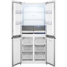 Холодильник Weissgauff WCD 450 W NoFrost Inverter белый трехкамерный 287/163л морозилка снизу, No Frost, Side by Side