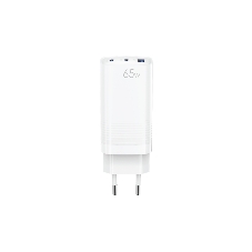 Сетевое зарядное устройство OLMIO 2Type-C/USB, 65W, 6A, QuickCharge3.0, PowerDelivery3.0, GAN