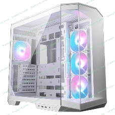 Компьютерный корпус MSI MAG Pano 100R PZ WHITE, Mid Tower, ATX, 2xUSB 3.2 Gen 1, 1xUSB 3.2 Gen2 Type-C, 3x120мм ARGb Reverse Blade Fan, 1x120мм ARGb Fan, ARGb+PWM Control Board,Tempered Glass Window, Brown Box