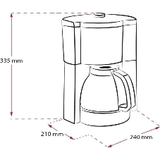 Кофеварка капельная Melitta Look V Therm Timer Black Filter черный/нержавеющая сталь, исп. кофе - молотый, 1.25 л, 1000 Вт