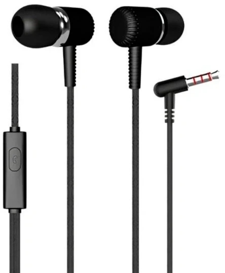 Наушники проводные вакуумные More choice G18 (Black) AUX с МК без рег.громкости