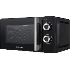 Микроволновая печь Hyundai HYM-M2054 черный/серебристый, 20 л, 700 Вт, переключатели - поворотный механизм