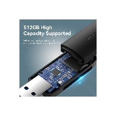 Кард-ридер Vention CLGB0/черный/SD,SDHC,SDXC,TF,micro-SD,micro-SDXC,miсro-SDHC/USB 3.0/пластик