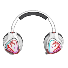 Гарнитура Bloody MR720 Naraka белый, беспроводная + проводная, радиоканал/Bluetooth/mini jack 3.5 мм, до 44 ч, подсветка