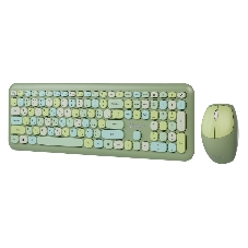 Комплект клавиатура+мышь Smartbuy 666395AG беспроводной, USB, 1000 DPI, зелёный