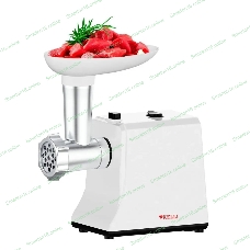 Мясорубка электрическая Kelli KL-5008 белый, 2600 Вт, 1.5 кг/мин, реверс, защита от перегрузки, насадки - 2