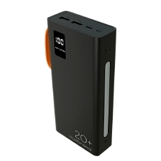 Портативный аккумулятор More choice (4620202550569) PB22-20 с кабелем 2USB 2.1A - 20000mAh черный