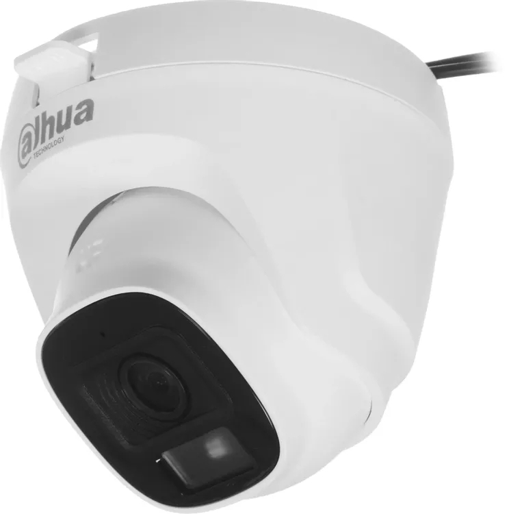 Камера видеонаблюдения Dahua DH-HAC-T5E20P-A-0280B, аналоговая, 2 Мп, 2.8 мм, белая