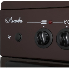 Плита электрическая Лысьва EF4004MK00 коричневый, конфорок 4 шт, духовка 57 л, 50 см x 84 см x 60 см (без крышки)