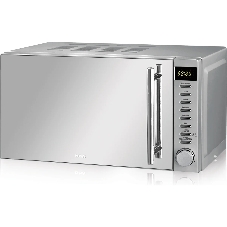 Микроволновая печь BBK 20MWG-733T/BS-M серебристый, 20 л, 700 Вт, переключатели - тактовый механизм, кнопки