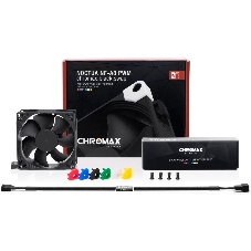 Вентилятор корпусной Noctua NF-A8 PWM chromax черный, 80 мм, 450-2200 об/мин, 13.8-17.7 дБ, 4 pin PWM, без подсветки