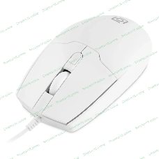 Мышь проводная Oklick 147M белый, 2000 dpi, USB, кнопки - 4