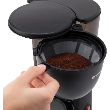 Кофеварка капельная Vitek Prive VT-8380 черный, исп. кофе - молотый, 1.25 л, 600 Вт