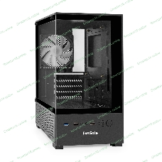 Компьютерный корпус Minitower ExeGate i3 SEA LE-NPX650 (mATX, БП 650NPX, 1хUSB+1хUSB 3.0, HD аудио, черный, передняя и боковая панели - закаленное стекло)