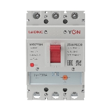 Выключатель автоматический MGS250 3P 160-200A 36kA YON MGS250N-3TAMF0200