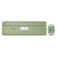 Комплект клавиатура+мышь Smartbuy 666395AG беспроводной, USB, 1000 DPI, зелёный