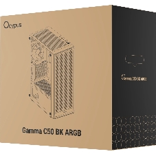 Компьютерный корпус Ocypus Gaммa C50 BK ARGb, MATX, USB 3.0*1+USB 2.0*2, FRONT 3x120мм ARGb, REAR 1x120мм ARGb