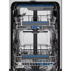 Встраиваемая посудомоечная машина Electrolux KEMC3211L, белый, 44.6 см, 10 компл., 44 дБ, класс E