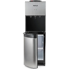 Кулер для воды Hotfrost V400BS, верхняя загрузка, нагрев 90 °С, охлаждение 10 °С, серебристый/черный
