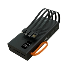 Портативный аккумулятор More choice (4620202550569) PB22-20 с кабелем 2USB 2.1A - 20000mAh черный