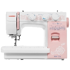 Швейная машина Janome HD1023 белый/розовый, электромеханическая, вертикальный качающийся, 25 операций, автоматическая петля