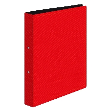 Папка на 2-х кольцах Бюрократ DeLuxe DL0740/2RED A4 пластик 0.7мм кор.32мм красный