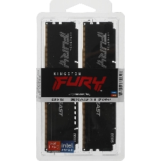 Оперативная память Kingston Fury Beast, DDR5, 32GB (2x16GB), 5600MHz, CL36, DIMM, с радиаторами, черный
